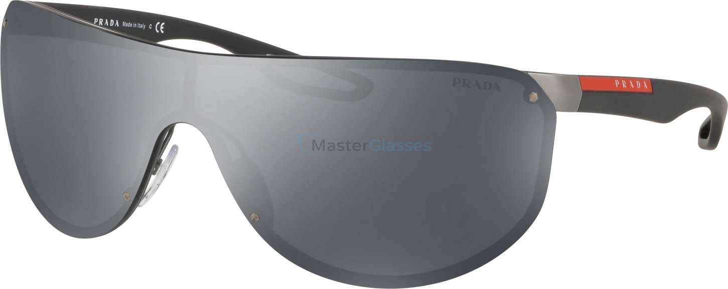 Prada Linea Rossa Active PS 61US 5L05L0 Gunmetal Rubber MasterGlasses