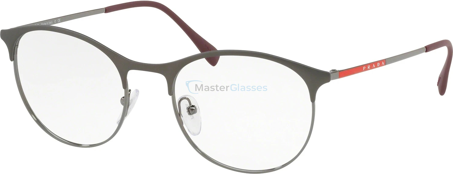  Prada Linea Rossa Lifestyle PS 53IV VIX1O1 Top Light Brown/gunmetal