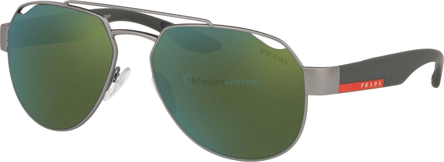   Prada Linea Rossa Lifestyle PS 57US DG13C0 Gunmetal Rubber