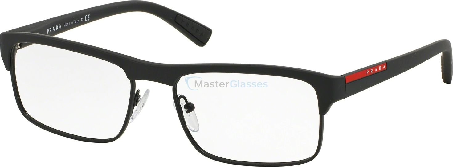  Prada Linea Rossa PS 06FV DG01O1 Black Rubber