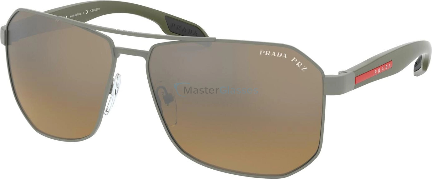   Prada Linea Rossa PS 51VS DG1741 Gunmetal Rubber