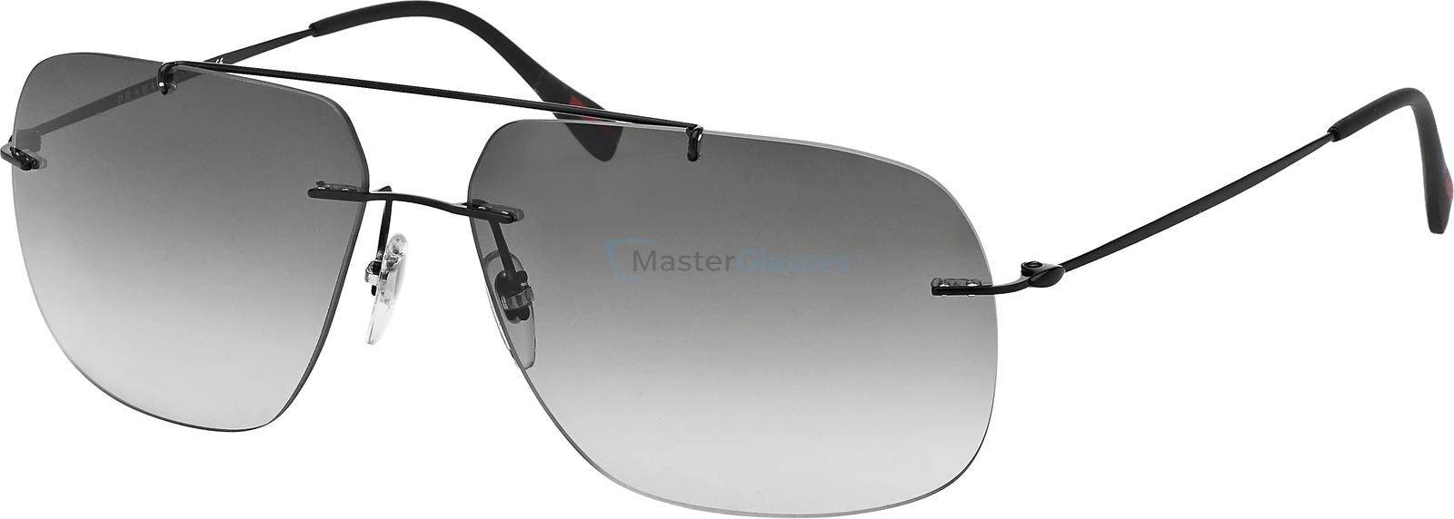   Prada Linea Rossa Red Feather PS 55PS 1BO0A7 Matte Black