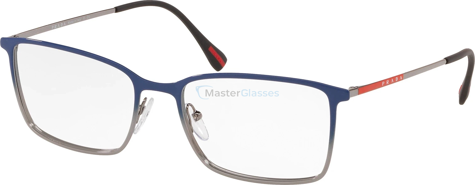  Prada Linea Rossa Lifestyle PS 51LV 5801O1 Top Blue Gradient/gunmetal