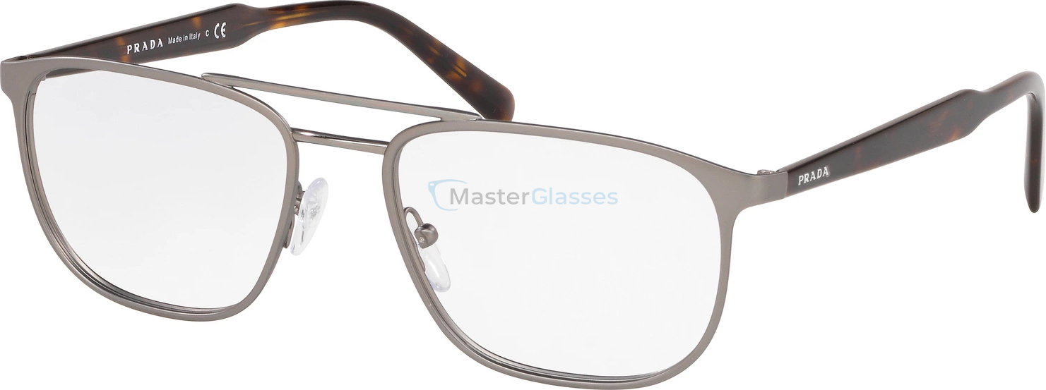  Prada Conceptual PR 54XV 5231O1 Top Mt Gunmetal On Gunmetal