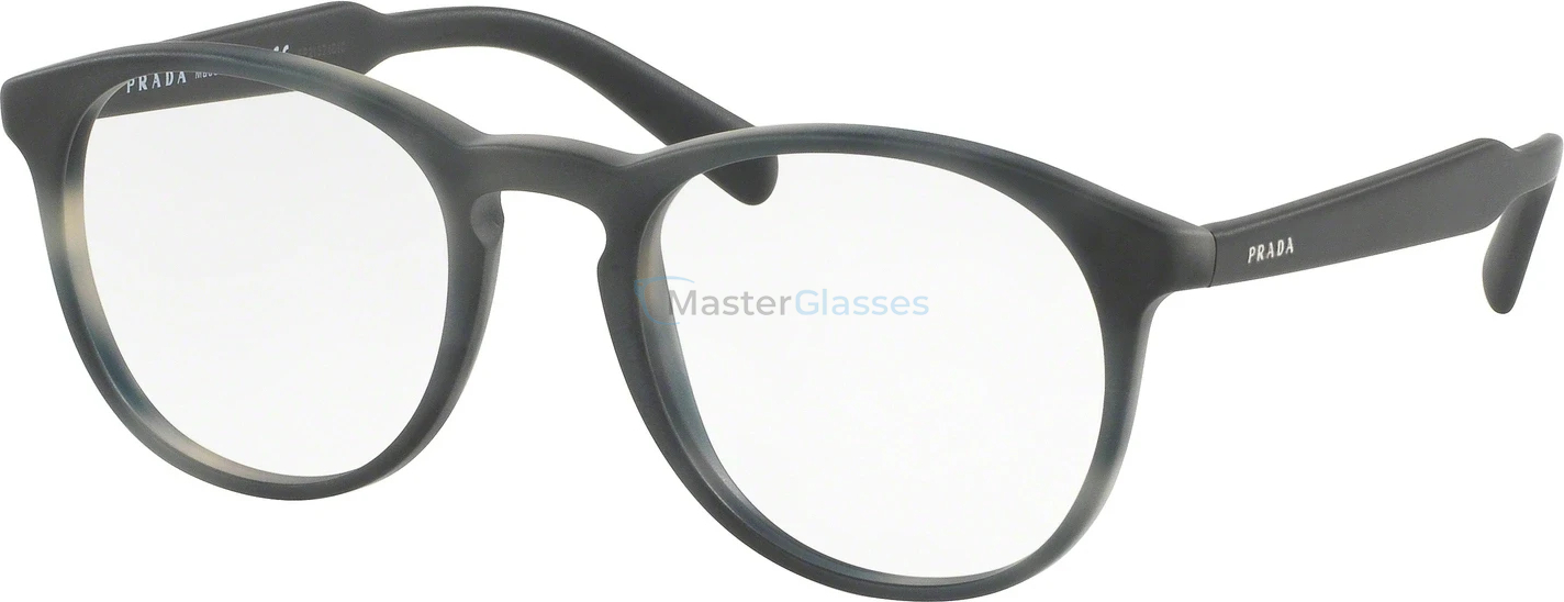  Prada PR 19SV USD1O1 Matte Striped Grey