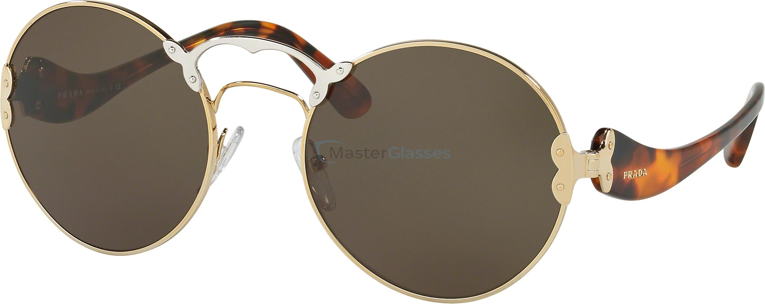 Солнцезащитные очки Prada PR 55TS ZVN4J1 Pale Gold/silver