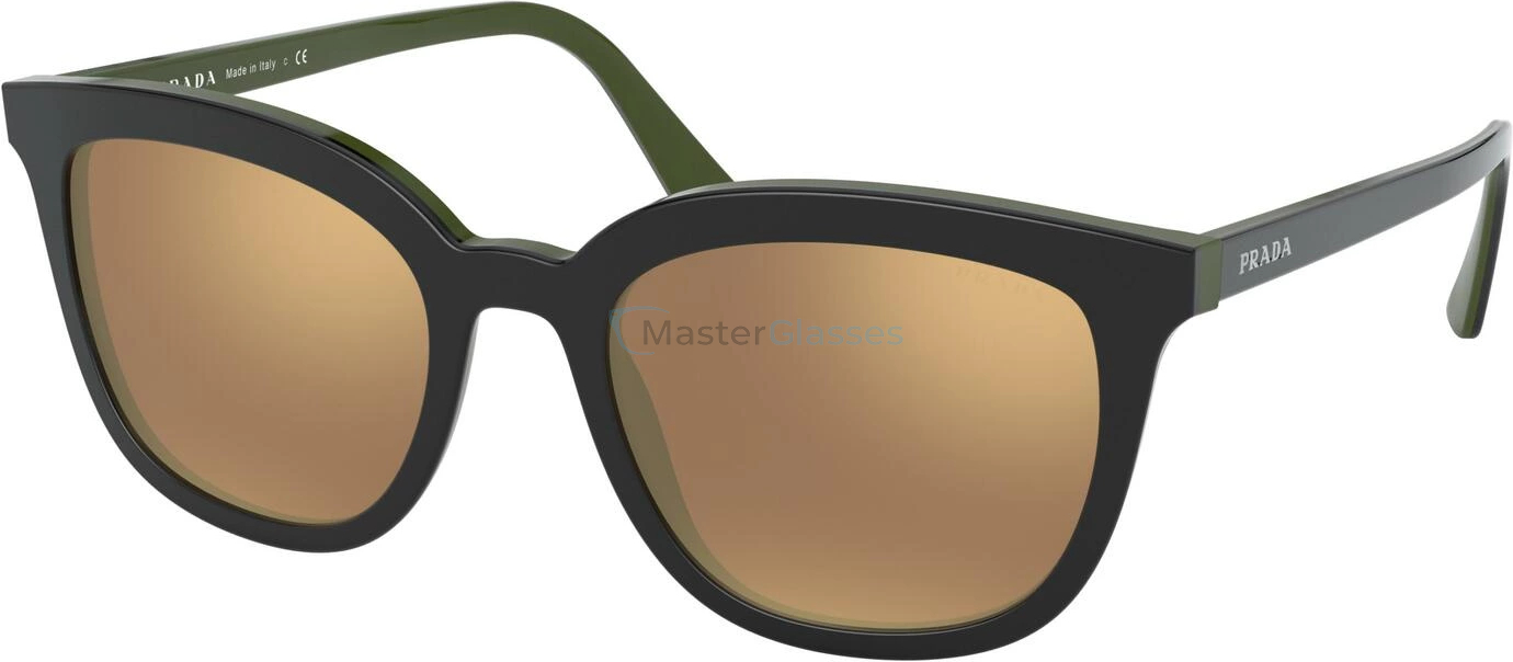 Солнцезащитные очки Prada PR 03XS 542HD0 Top Black/green