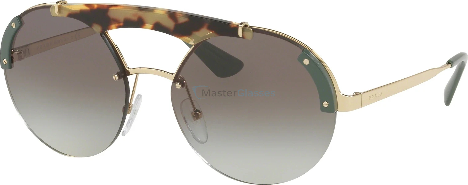 Солнцезащитные очки Prada PR 52US SZ60A7 Pale Gold/medium Havana/green
