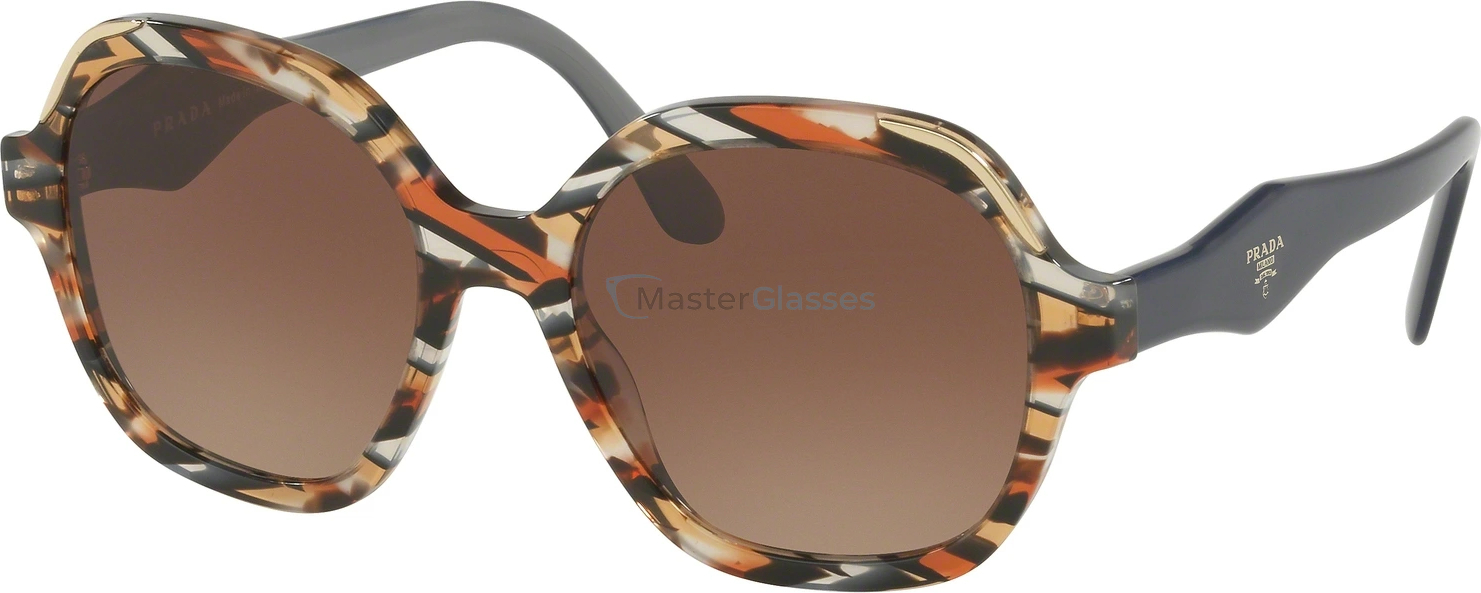 Солнцезащитные очки Prada Heritage PR 06US CO56S1 Havana/ears Avio Blue