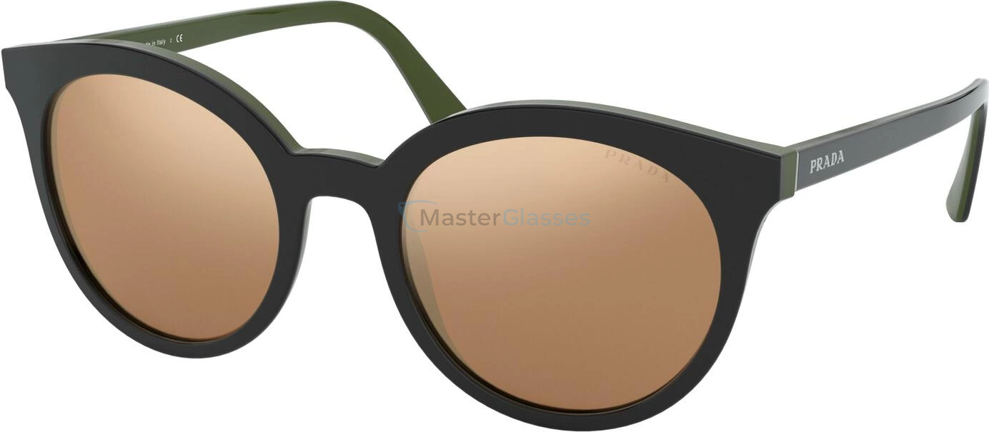 Солнцезащитные очки Prada PR 02XS 542HD0 Top Black/green