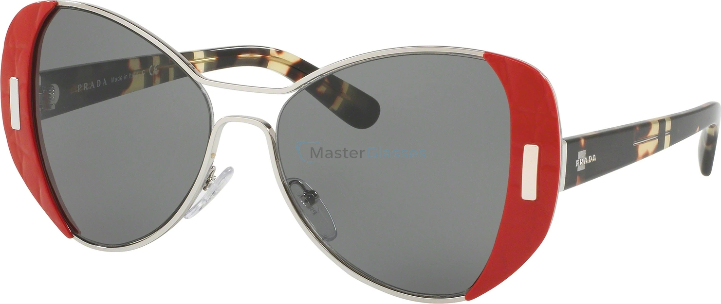 Солнцезащитные очки Prada PR 60SS SMN9K1 Silver/red