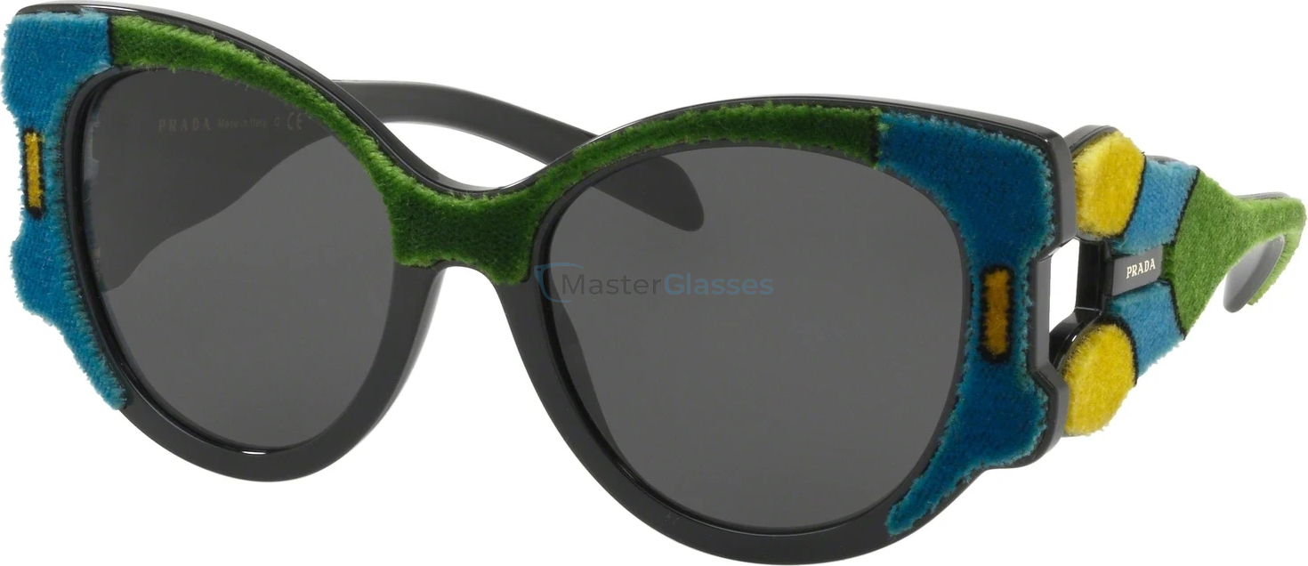 Солнцезащитные очки Prada PR 10US I8A5S0 Azure/yellow/green