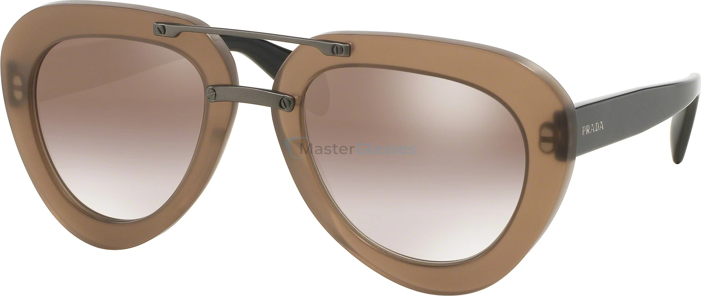 Солнцезащитные очки Prada PR 28RS UBU4O1 Matte Dark Brown Transp