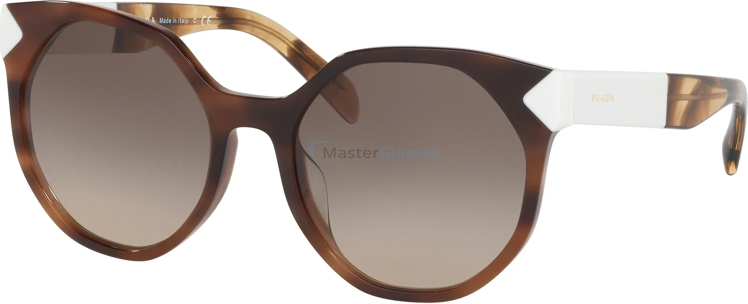 Солнцезащитные очки Prada PR 11TS USG3D0 Striped Dark Brown