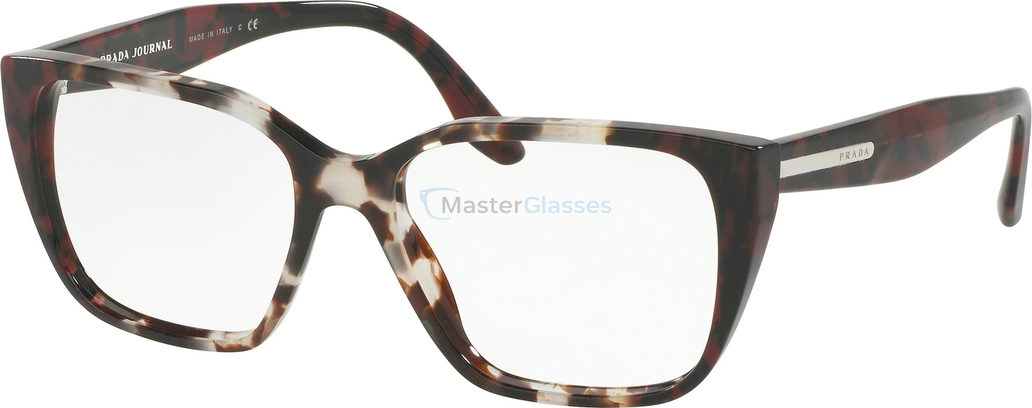 Оправа Prada PR 08TV U6K1O1 Spotted Op Brown/spotted Red