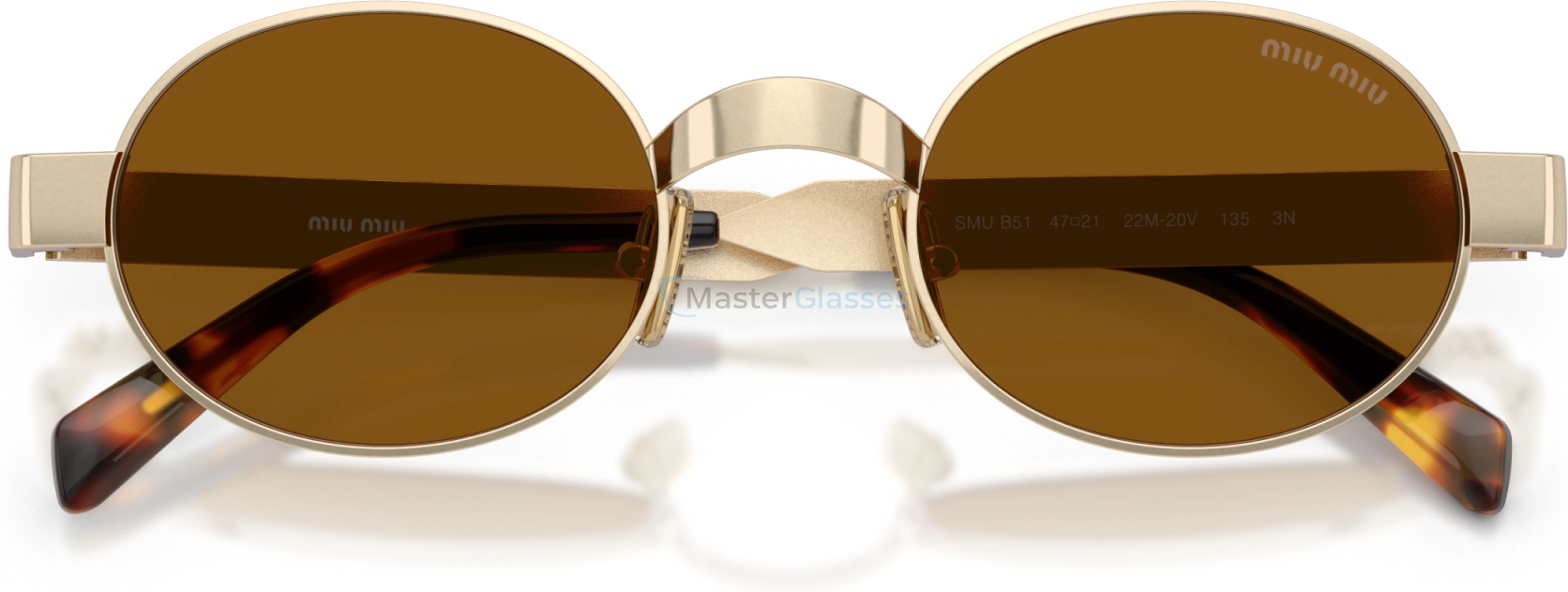 Солнцезащитные очки Miu Miu MU B51S 22M20V Gold
