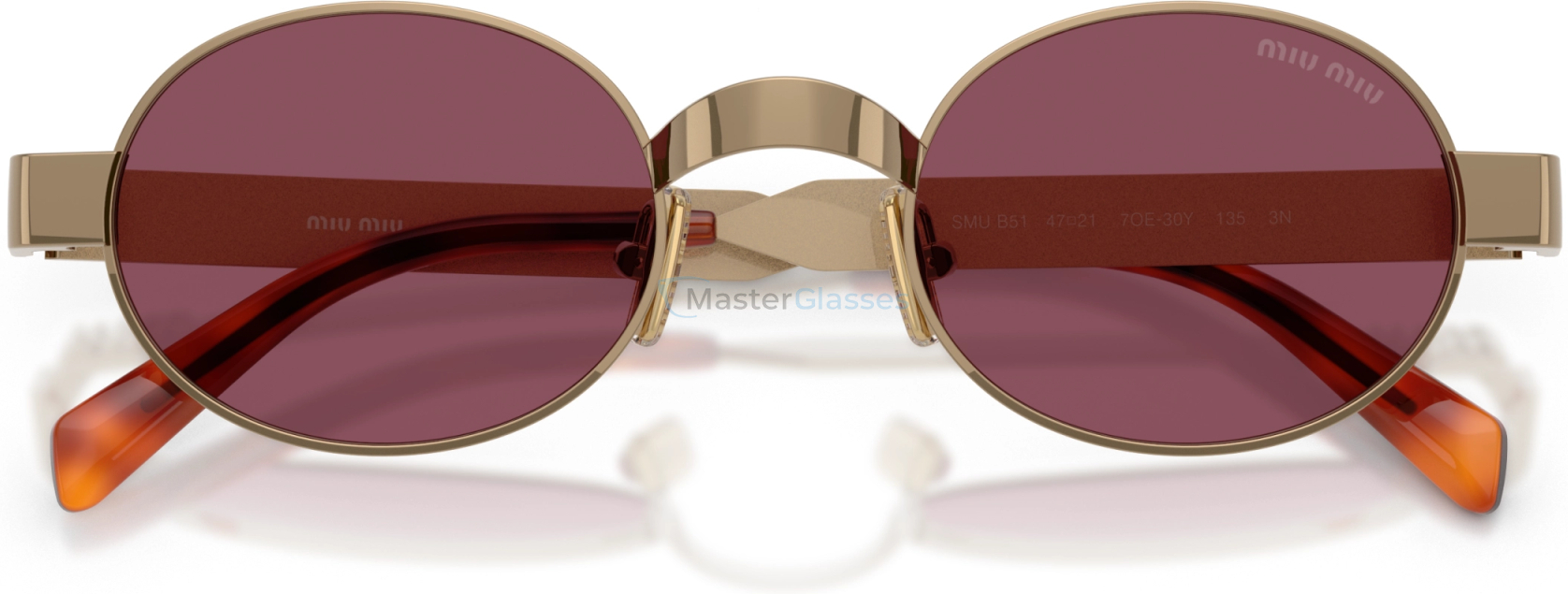 Солнцезащитные очки Miu Miu MU B51S 7OE30Y Brown