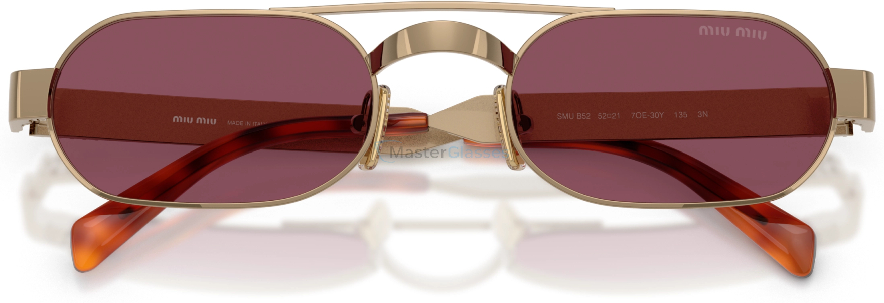 Солнцезащитные очки Miu Miu MU B52S 7OE30Y Brown