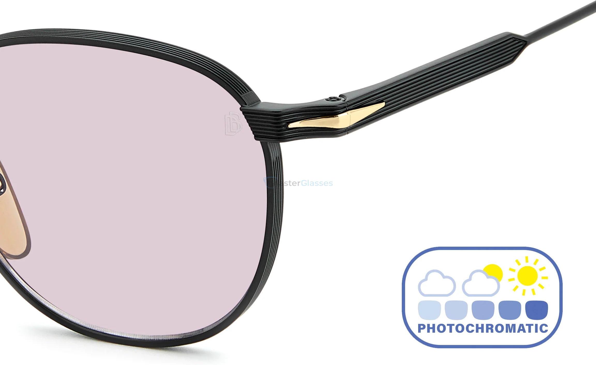 Солнцезащитные очки DAVID BECKHAM DB 1228/S I46 Matte Black Gold