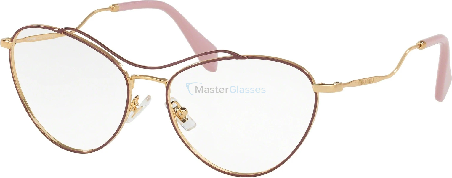 Оправа MIU MIU MU 53PV UA51O1 Antique Gold/amaranth