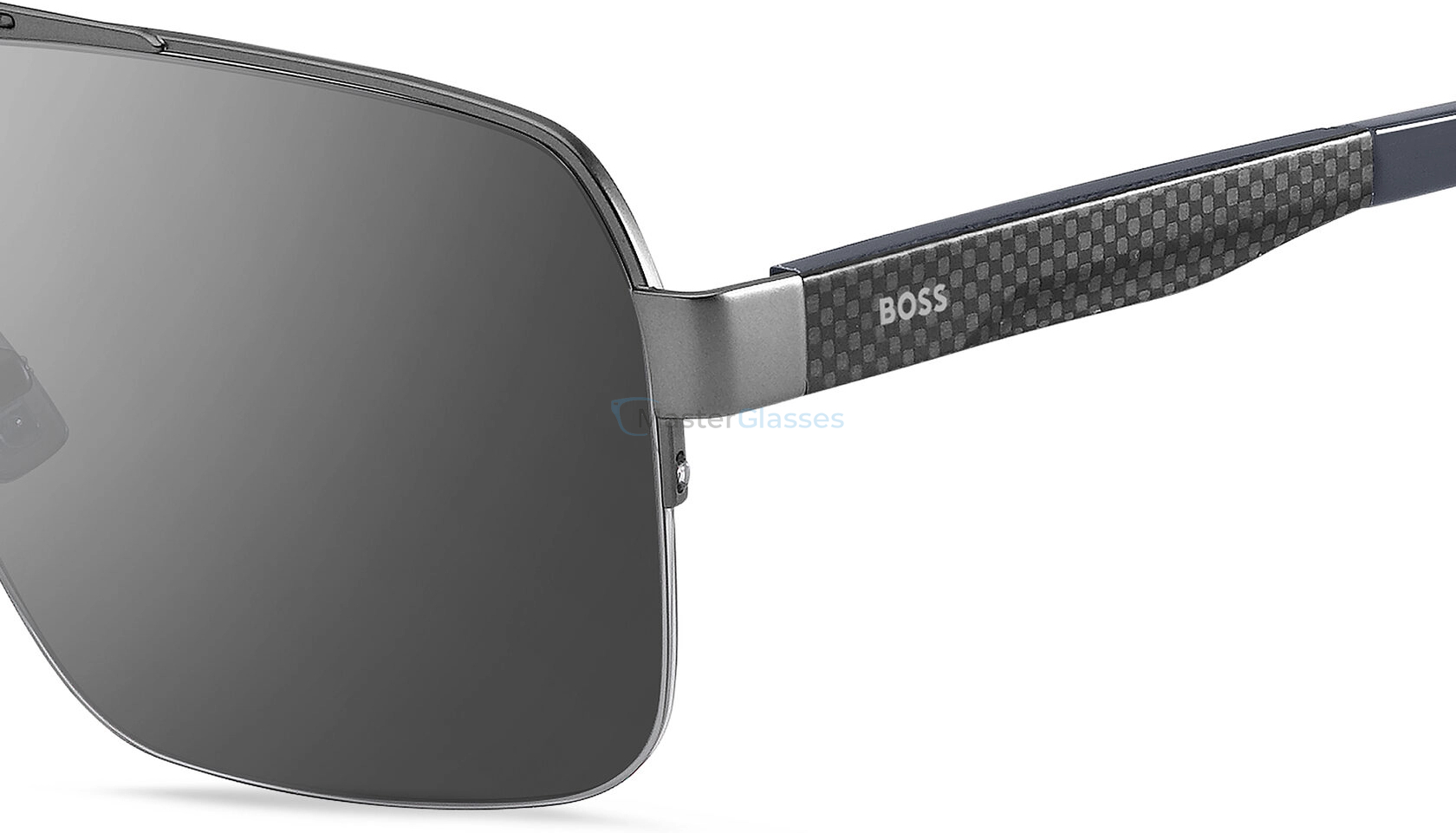 �������������� ���� HUGO BOSS 1767/S R80 Matte Dark Ruthenium