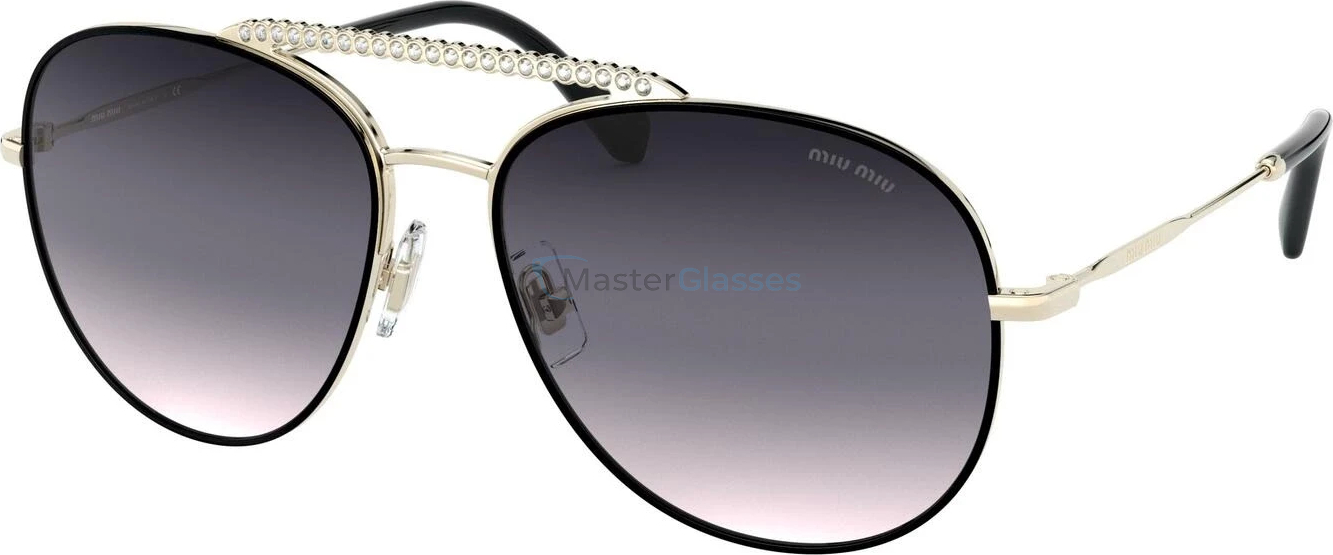 Солнцезащитные очки MIU MIU MU 53VS AAVGR0 Pale Gold/black