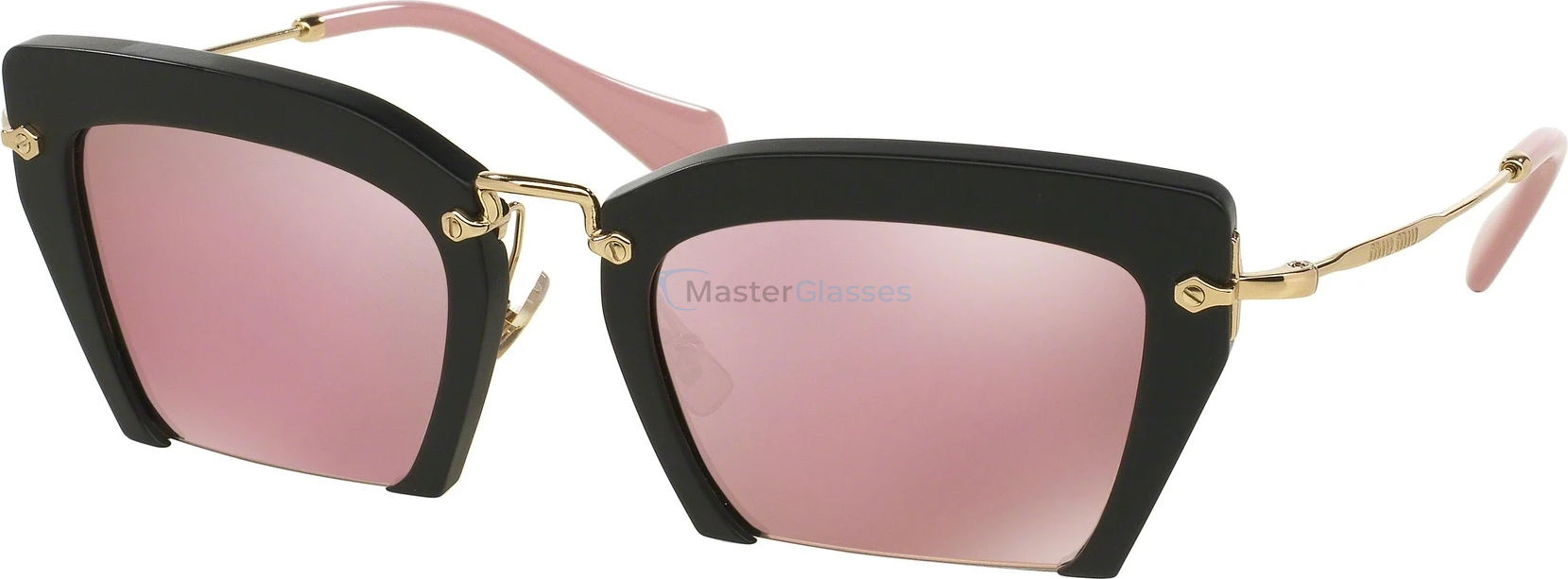 Солнцезащитные очки MIU MIU Rasoir MU 10QS 1BO4M2 Black Sand