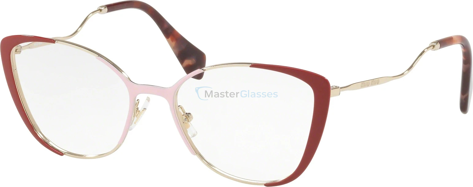 ������ MIU MIU Core Collection MU 51QV VYG1O1 Pale Gold/pink/red