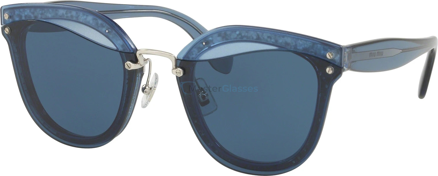 Солнцезащитные очки MIU MIU Core Collection MU 03TS SRM1V1 Transparent Blue/glitter