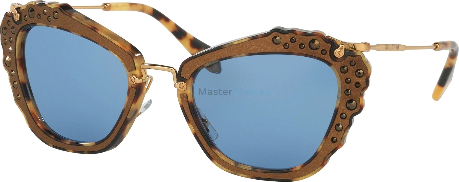 Солнцезащитные очки MIU MIU MU 04QS DHF0A2 Gold Marble