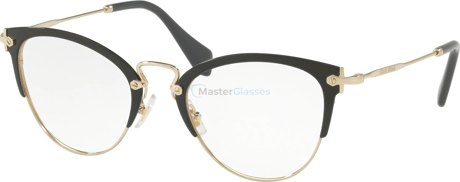 Оправа MIU MIU MU 50QV 1AB1O1 Black/pale Gold
