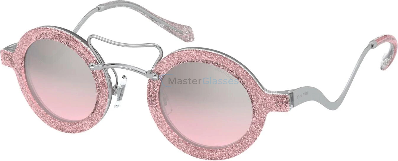 Солнцезащитные очки MIU MIU MU 02VS 1467L1 Glitter Pink