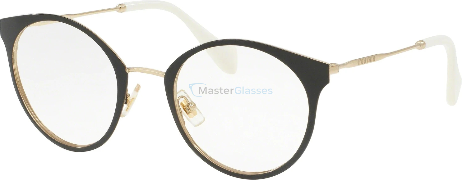 Оправа MIU MIU MU 51PV 1AB1O1 Pale Gold/black