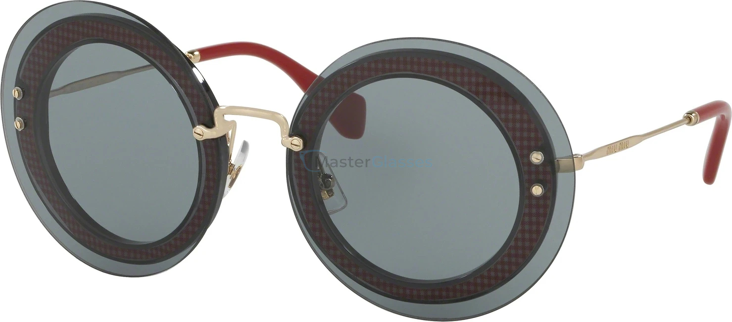 �������������� ���� MIU MIU Core Collection MU 10RS U6D3C2 Transparent Grey/farbic Red