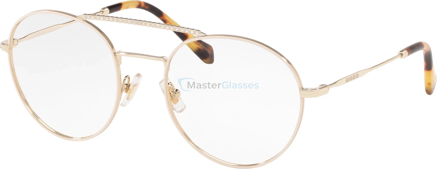  MIU MIU Core Collection MU 51RV 1611O1 Pale Gold/talc