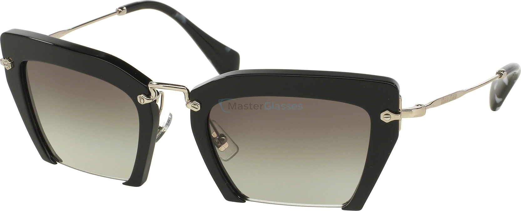 Солнцезащитные очки MIU MIU Rasoir MU 10QS 1AB0A7 Black