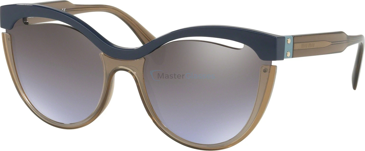 Солнцезащитные очки MIU MIU Core Collection MU 01TS UE62H2 Blue/transparent Brown