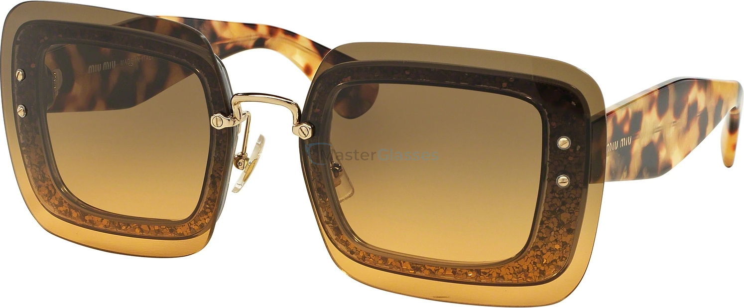   MIU MIU Special Project MU 01RS PC80A3 Transparent Grey Glitter