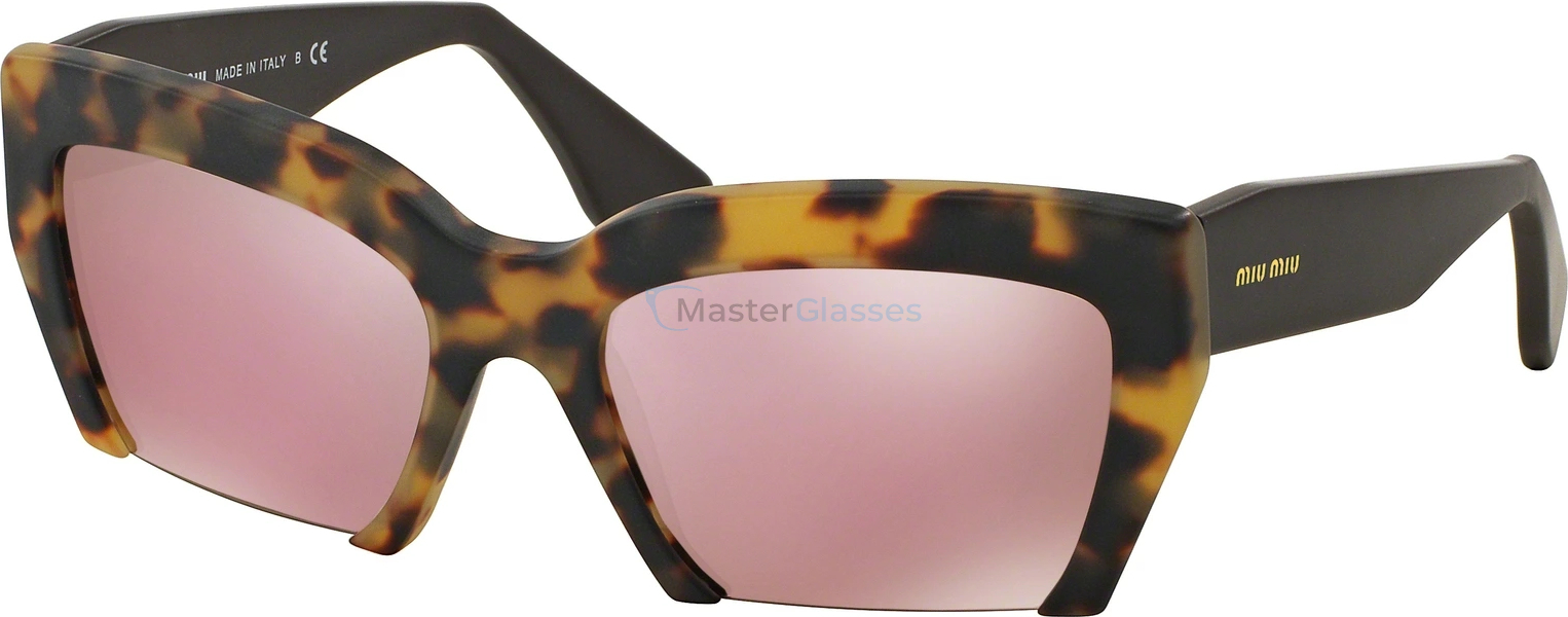 Солнцезащитные очки MIU MIU Rasoir MU 11OS HAN4M2 Sand Light Havana