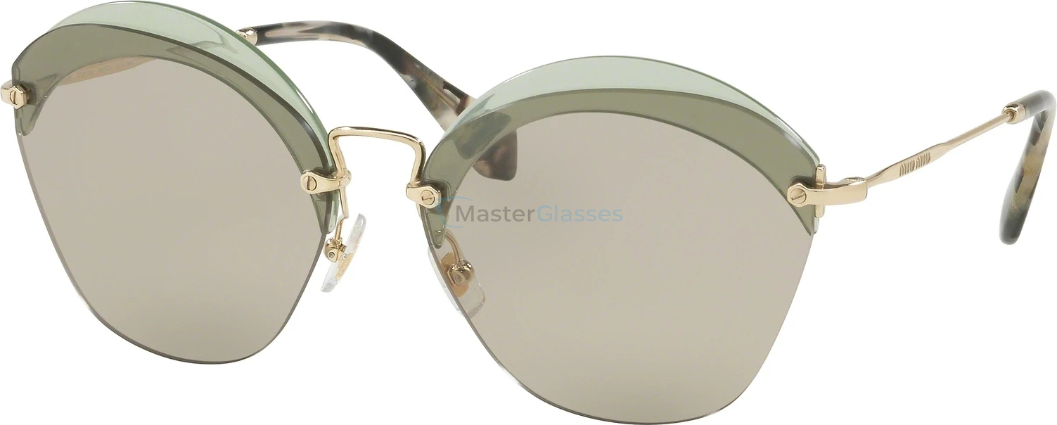 Солнцезащитные очки MIU MIU Core Collection MU 53SS VX15J2 Transparent Green