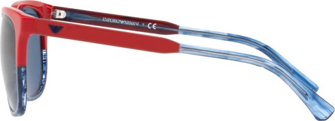   Emporio Armani EA4099 557380 Red/tr Striped Blue