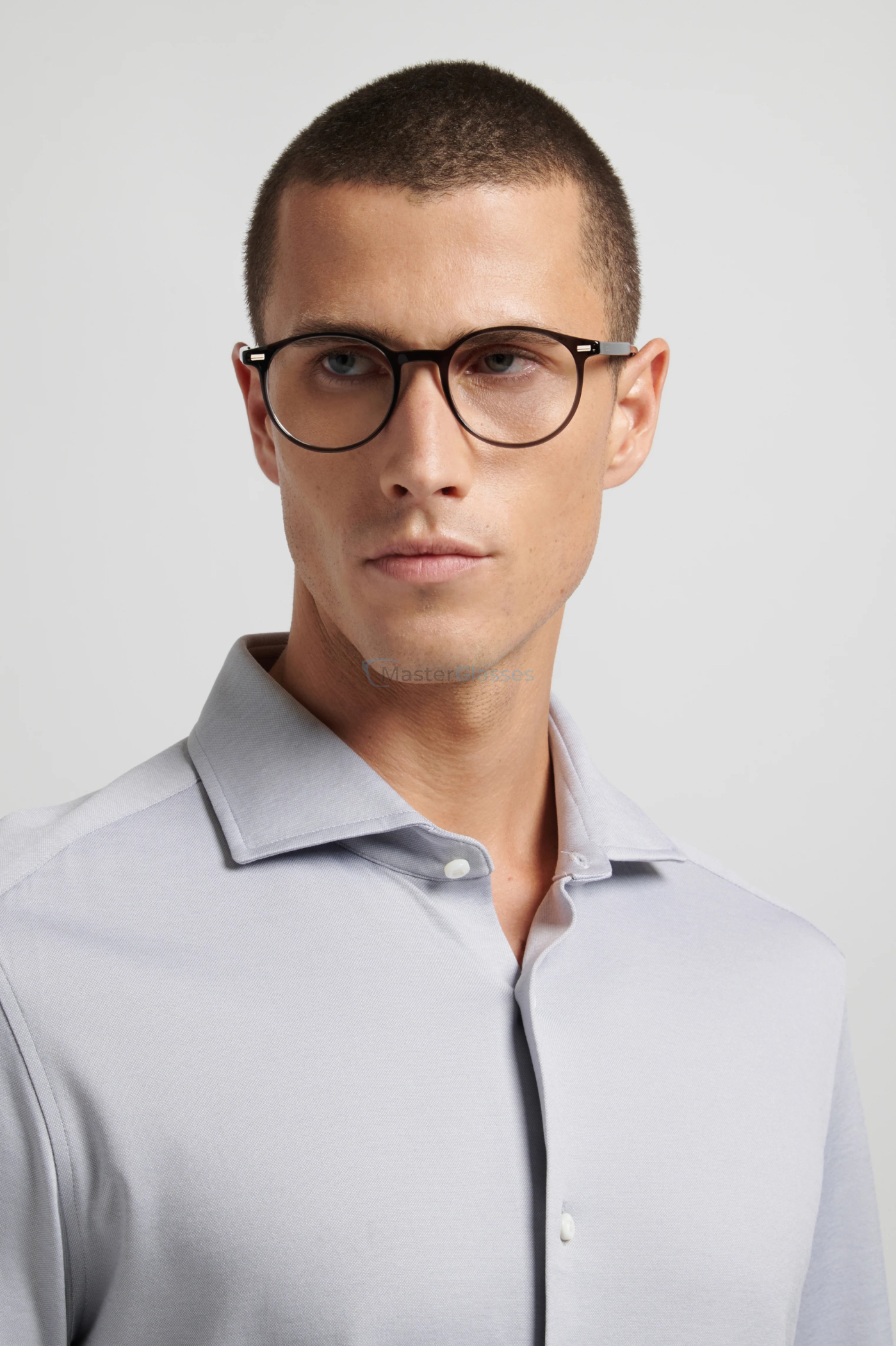 Оправа HUGO BOSS 1885 KAC Shaded Grey Texture Transparent Gre