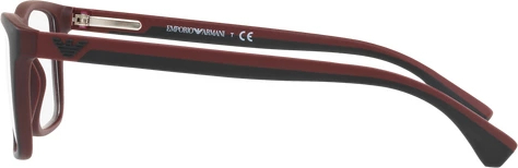  Emporio Armani EA3034 5614 Top Black On Bordeaux Rubber
