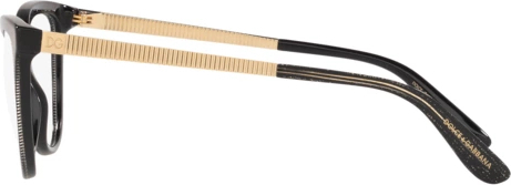 Оправа Dolce & Gabbana DG3315 3218 Glitter Gold Striped Black