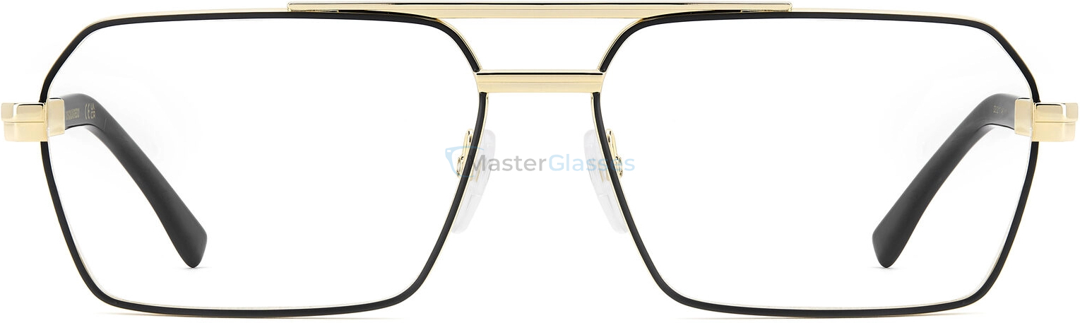 Оправа DSQUARED2 D2 0217 I46 Matte Black Gold