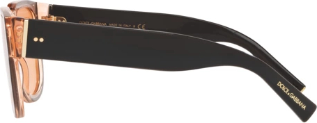 Солнцезащитные очки Dolce & Gabbana DG4356 323974 Black On Transparent Orange