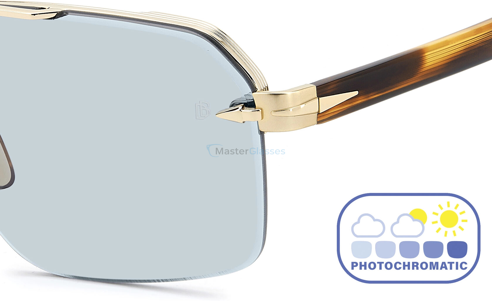 Солнцезащитные очки DAVID BECKHAM DB 7170/S T5U Gold Brown Horn