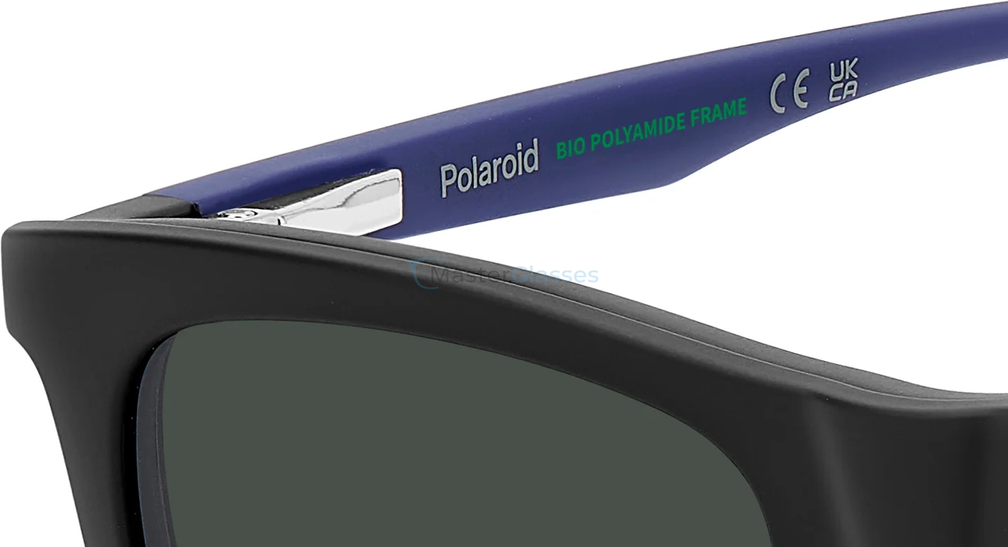 Оправа с солнцезащитным клипоном POLAROID KIDS PLD 8055/CS 0VK Matte Black Blue