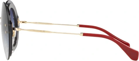 Солнцезащитные очки MIU MIU Core Collection MU 10RS UES4R2 Transp Grey/fabric Glitter Sil