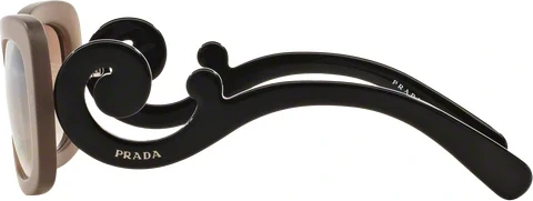 Солнцезащитные очки Prada Minimal Baroque PR 27OS UBU4O0 Dark Brown Mat Trasp